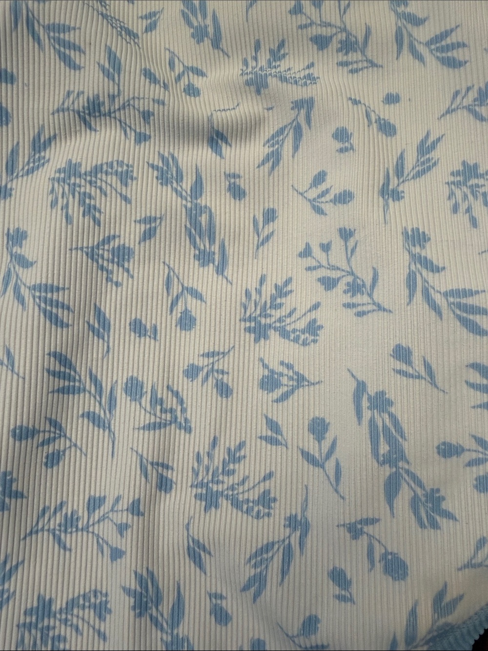 LainSnow Ribbed Blue & White Floral Swimwear - Size S - EUC - Picture 3 of 9